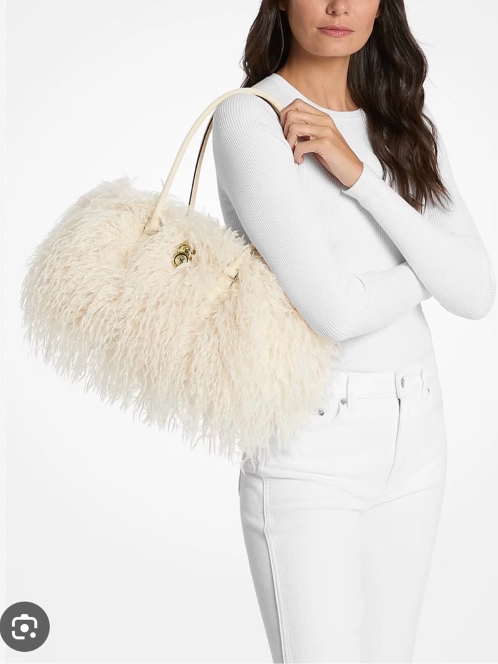 Michael Kors Fluffy Shoulder Bag - Women's Designer-Style Handbag